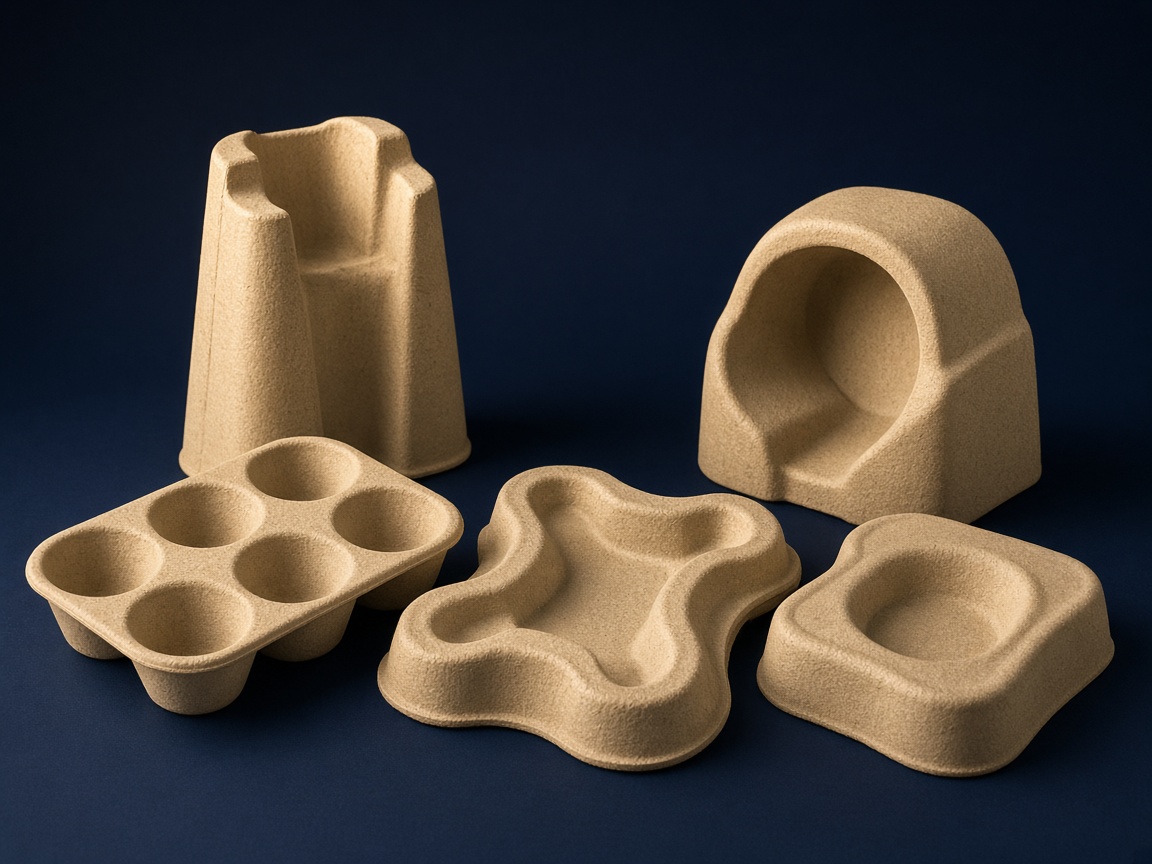 AI-generated visual representation of Molded Pulp Products