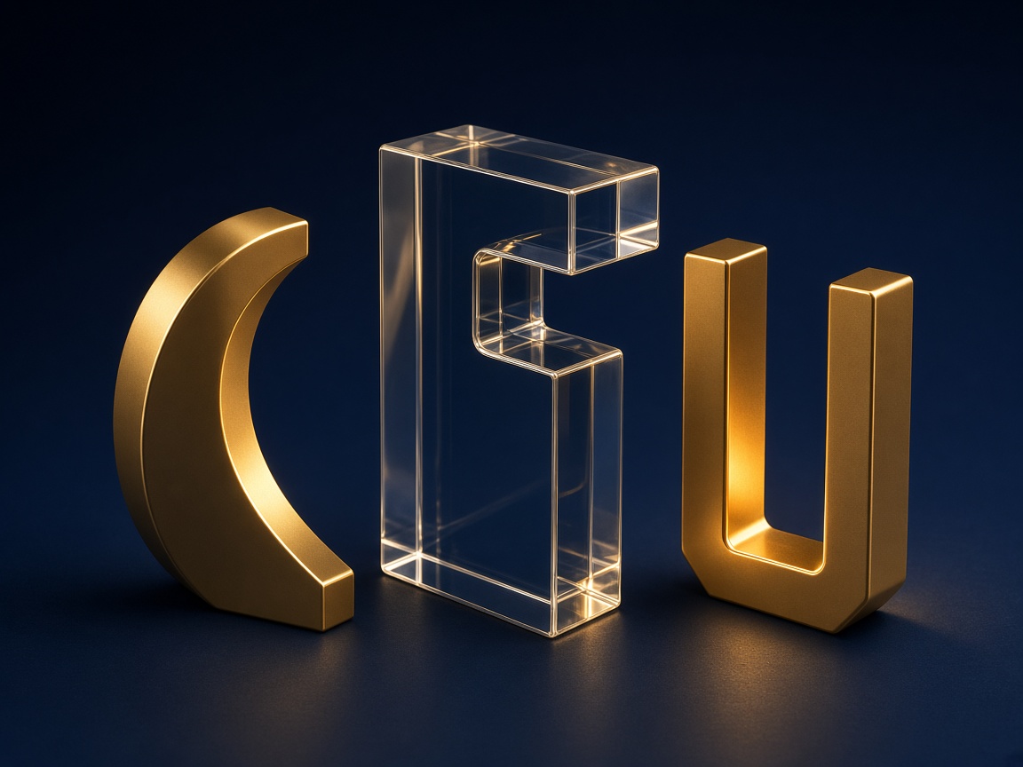 AI-generated visual representation of 3D Letters