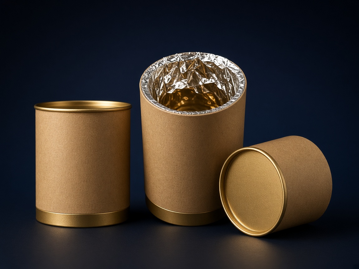AI-generated visual representation of Aluminium Foil Lined Composite Cans