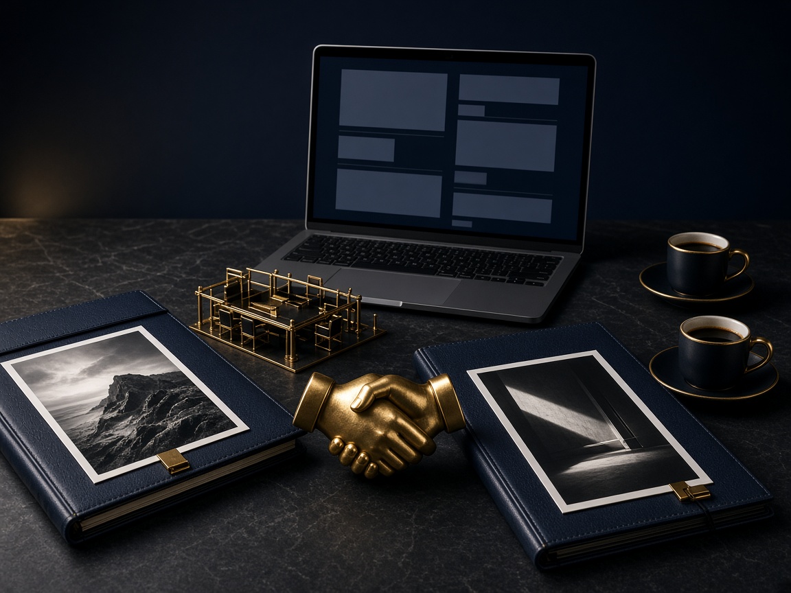 AI-generated visual representation of B2B Websites
