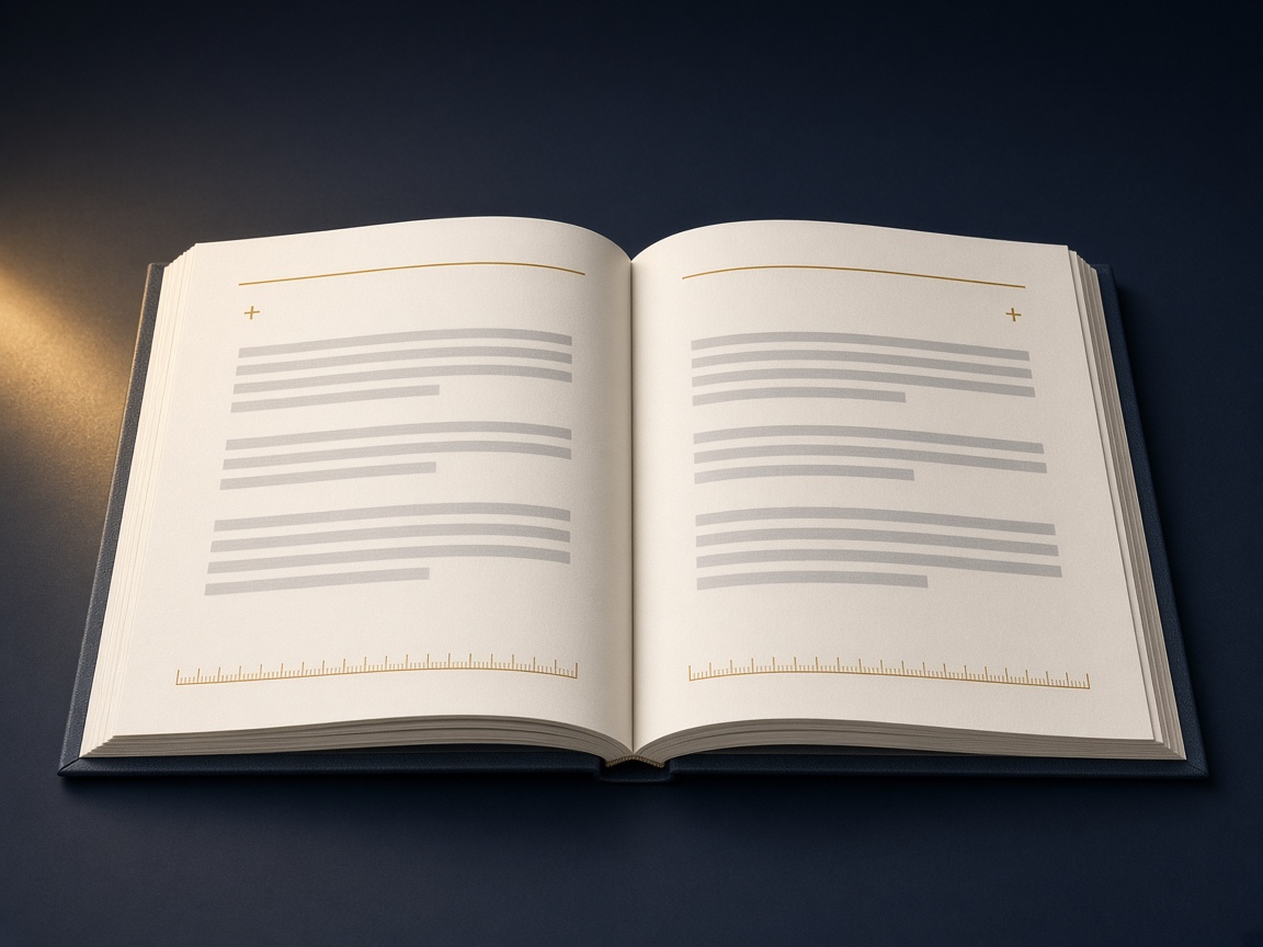 AI-generated visual representation of Book Interior Layout