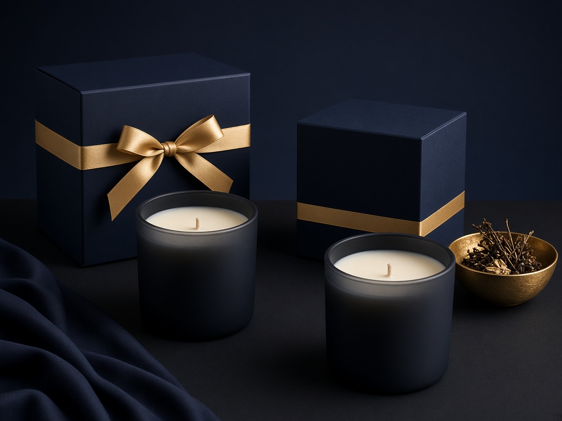 AI-generated visual representation of Candle Packaging