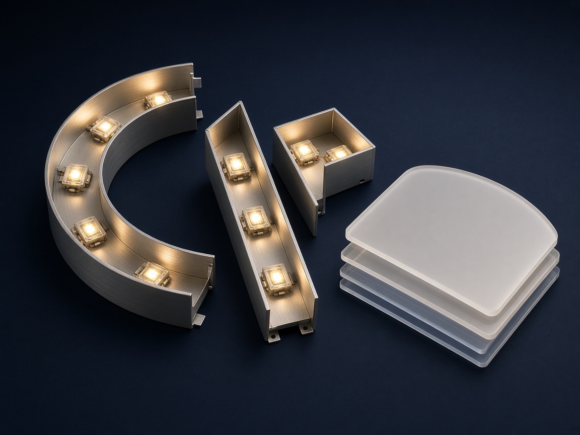 AI-generated visual representation of Channel Letters