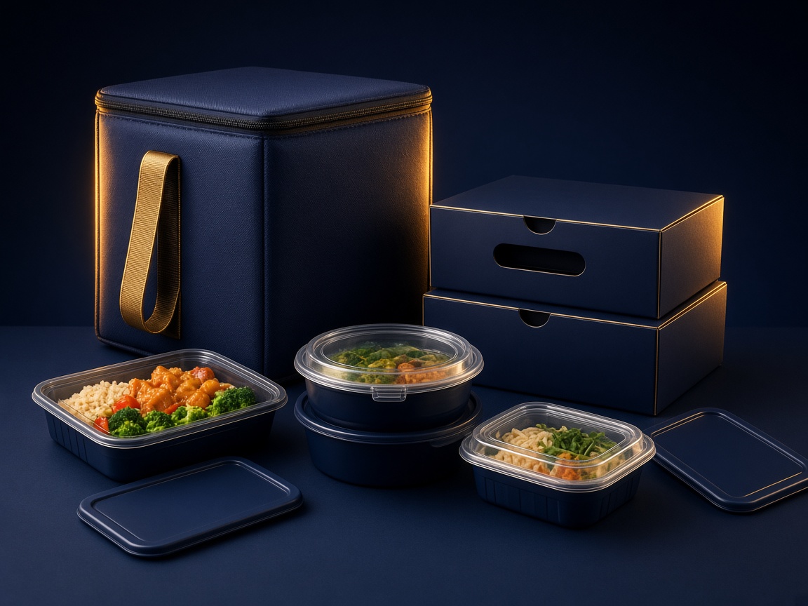 AI-generated visual representation of Cloud Kitchen Packaging