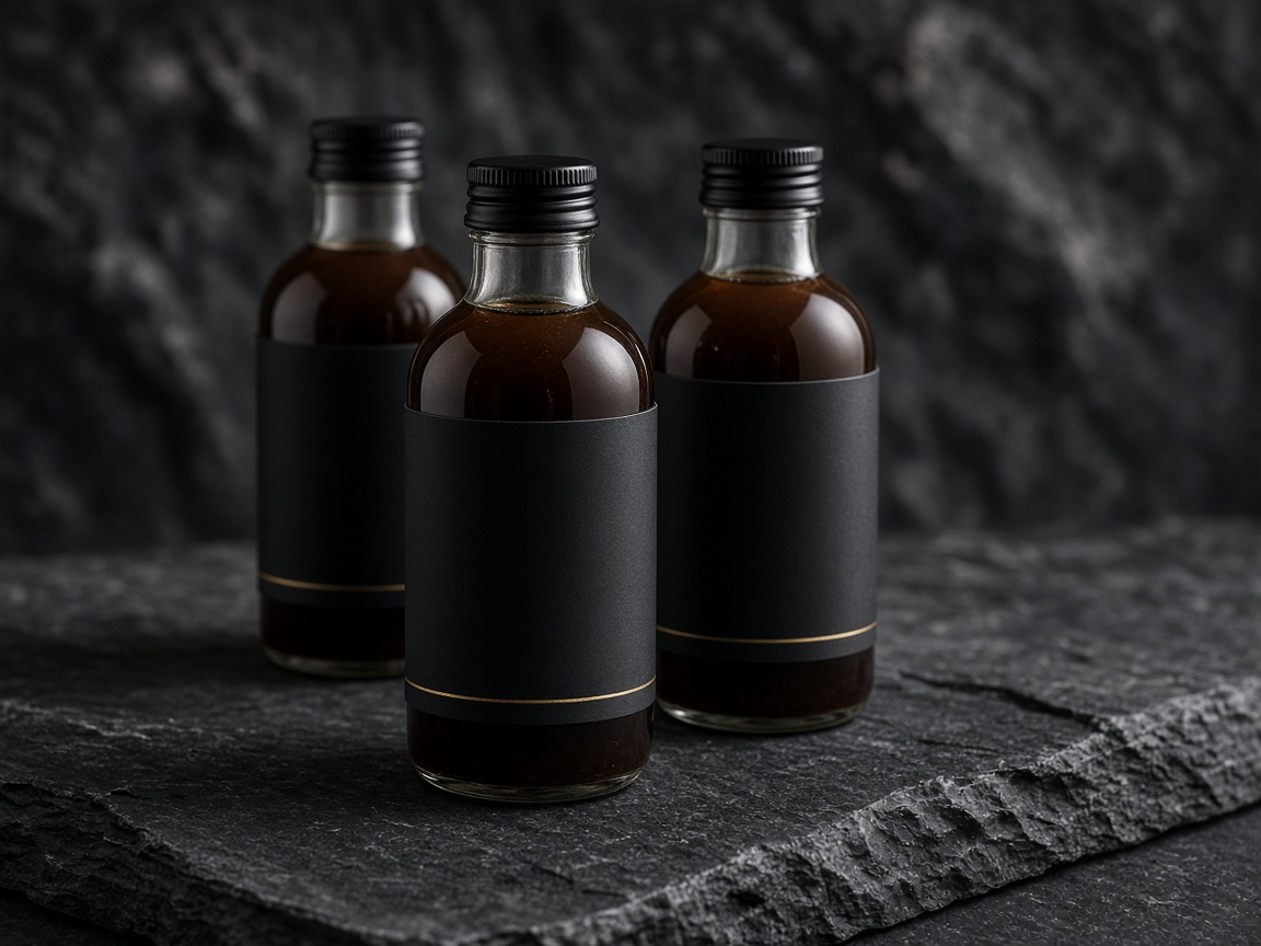 AI-generated visual representation of Coffee Bottle Packaging