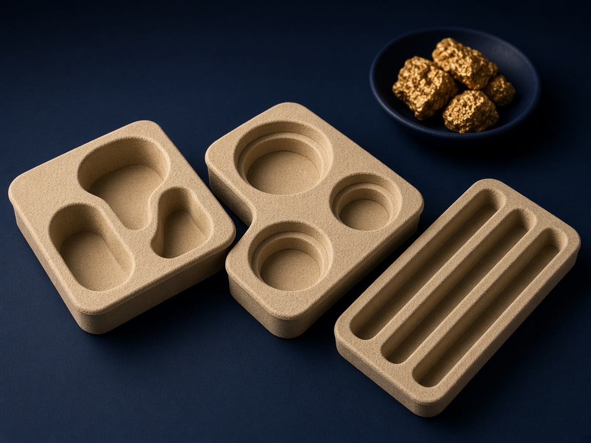 AI-generated visual representation of Cosmetic Molded Pulp Inserts