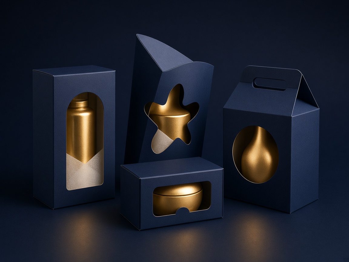 AI-generated visual representation of Die-Cut Boxes