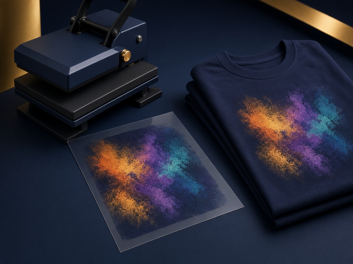 AI-generated visual representation of DTF Printing