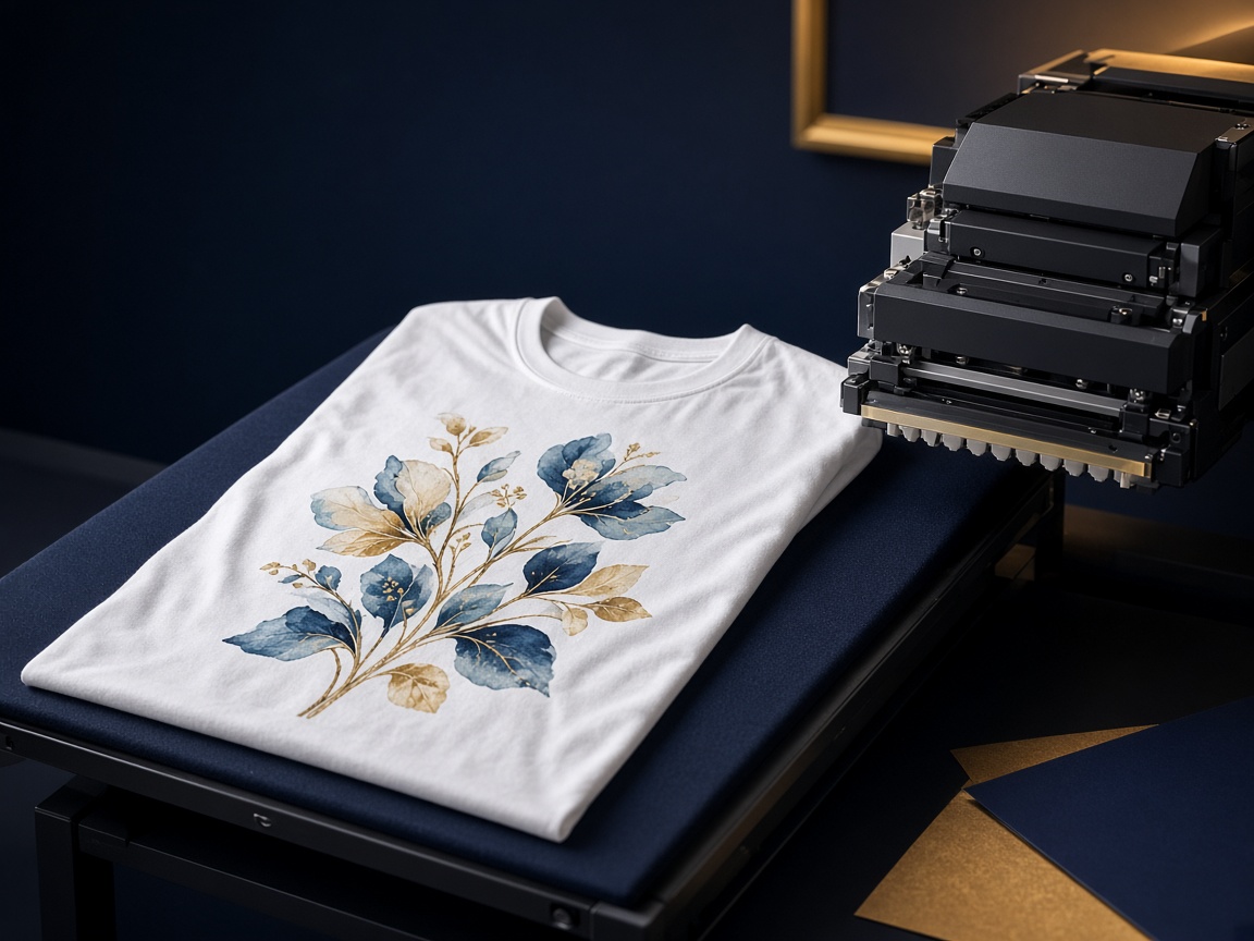 AI-generated visual representation of DTG Printing