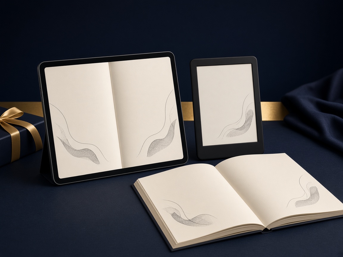 AI-generated visual representation of E-Books Design
