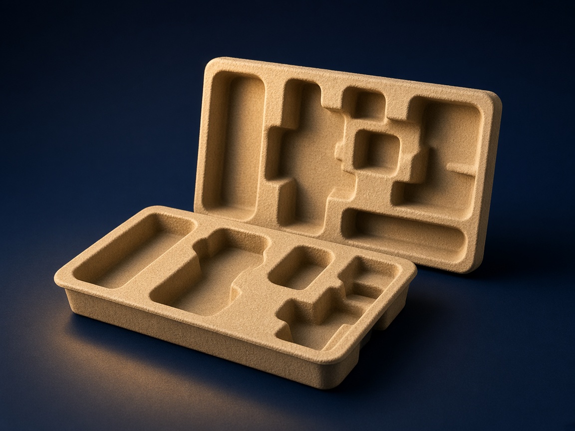 AI-generated visual representation of Electronics Molded Pulp Inserts