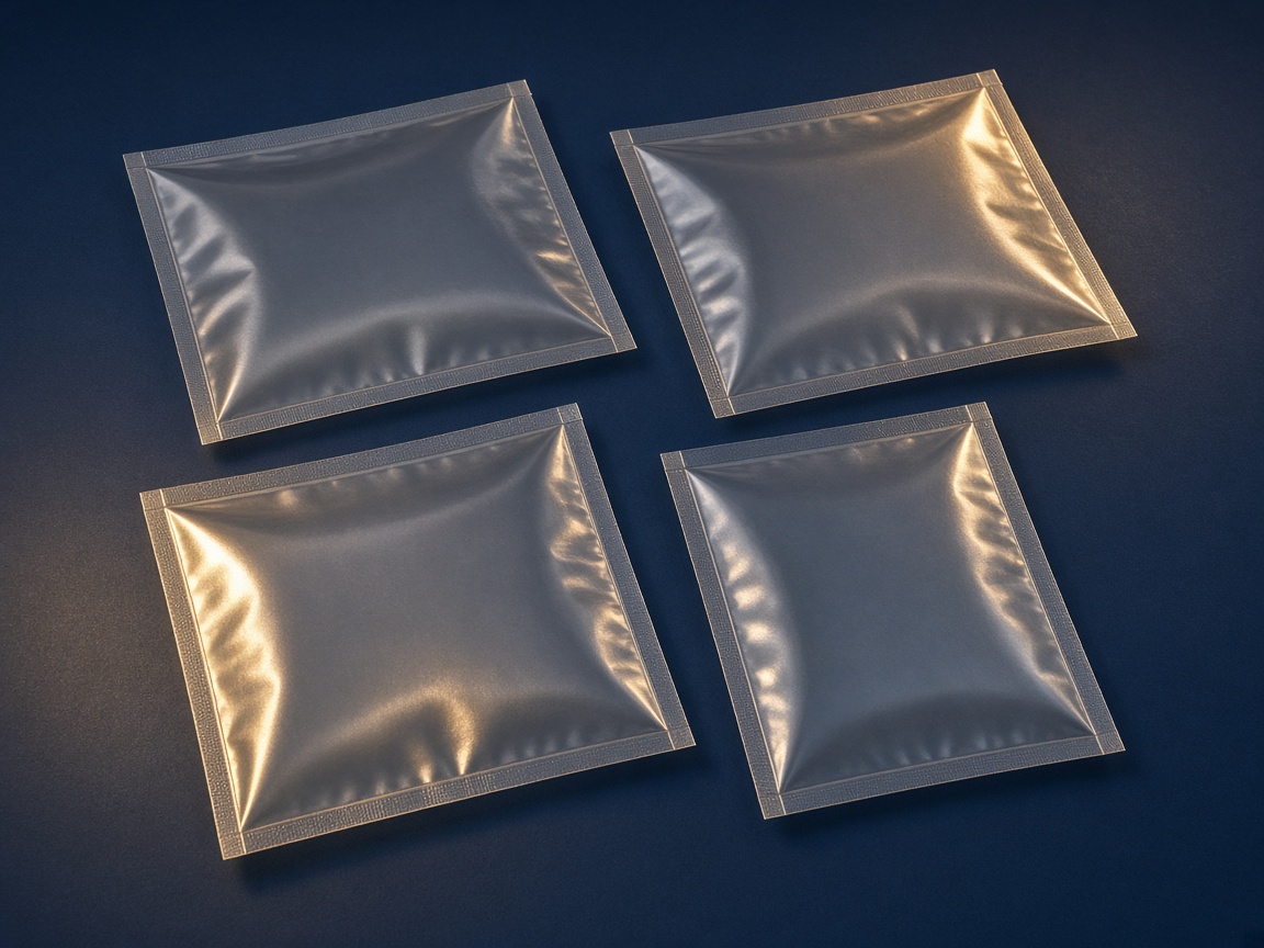 AI-generated visual representation of Four Side Seal Pouches