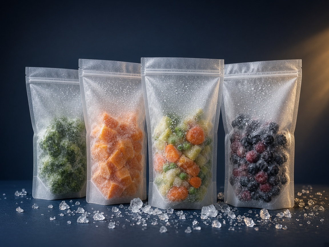 AI-generated visual representation of Frozen Food Pouches