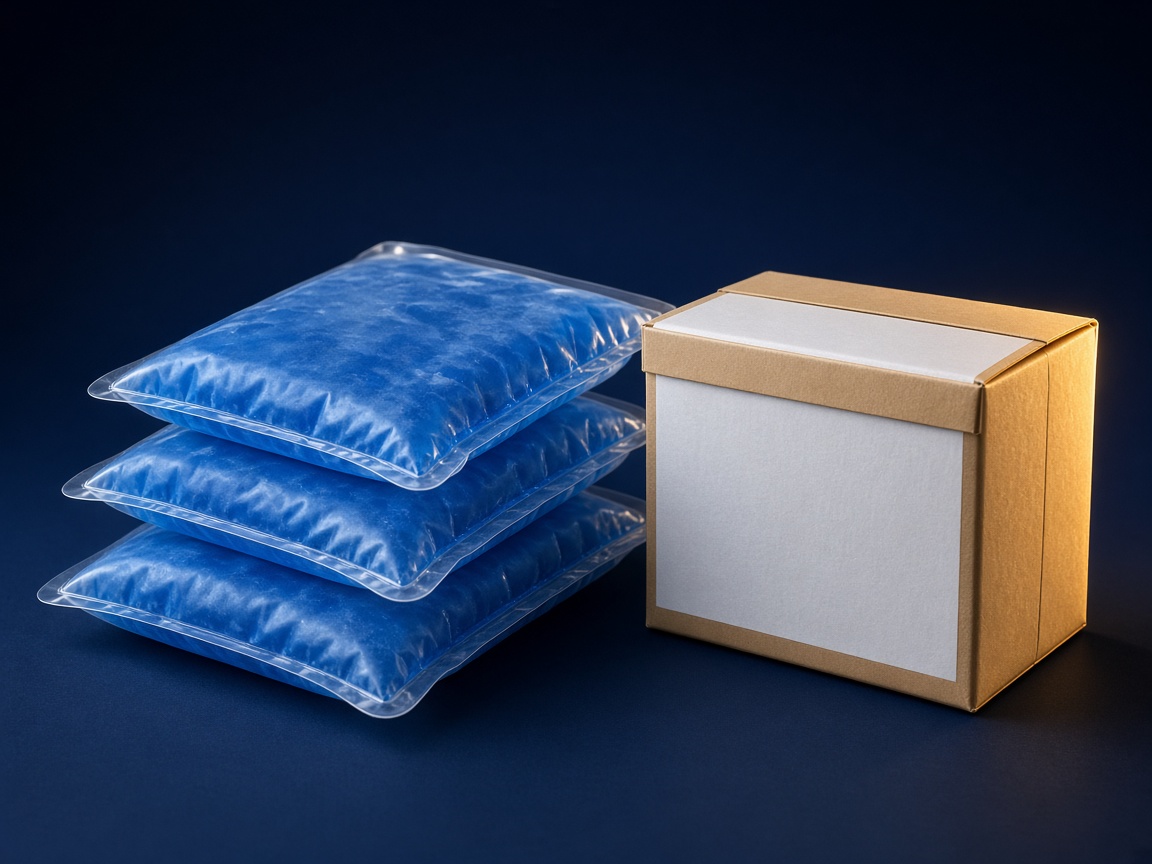 AI-generated visual representation of Gel Pack Packaging