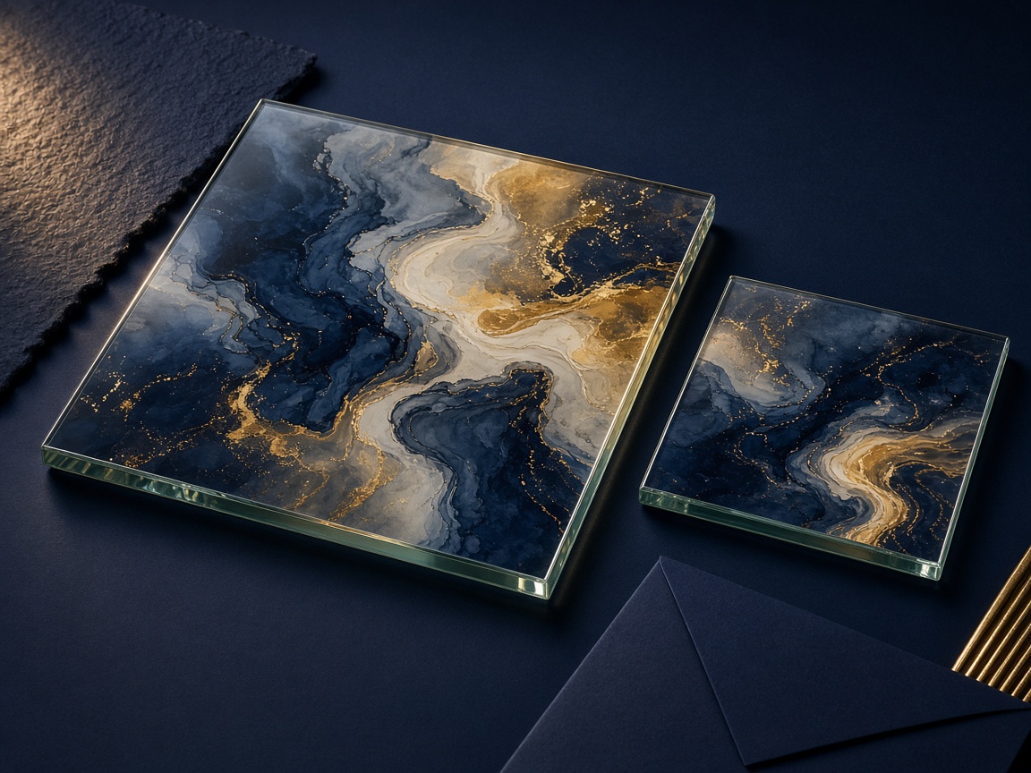 AI-generated visual representation of Glass Printing