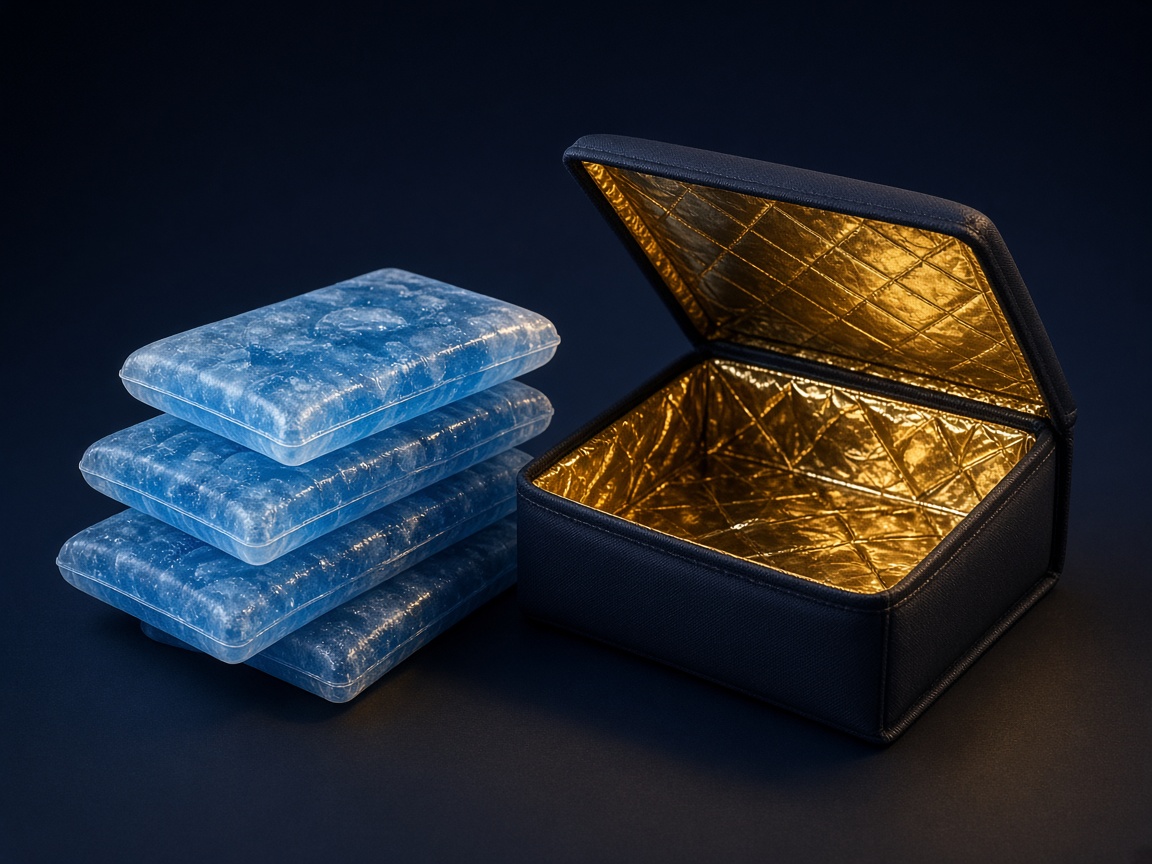 AI-generated visual representation of Ice Pack Packaging