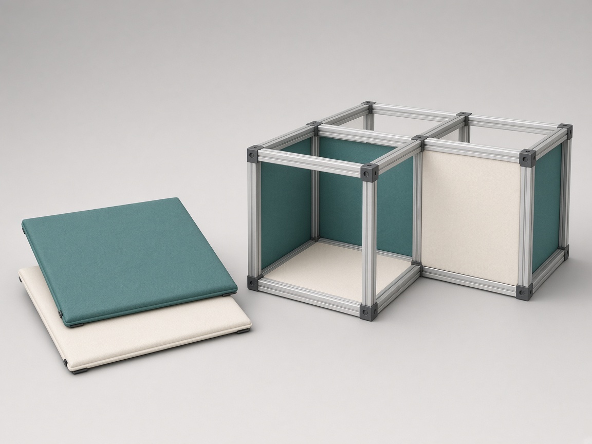 AI-generated visual representation of Modular Exhibition Stalls