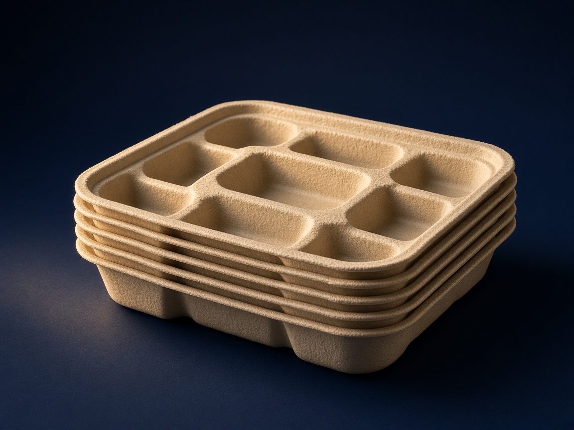 AI-generated visual representation of Molded Fiber Trays