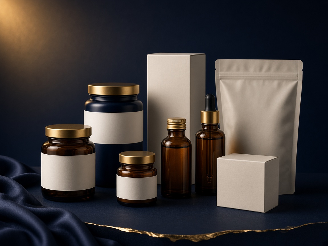 AI-generated visual representation of Nutraceutical Packaging
