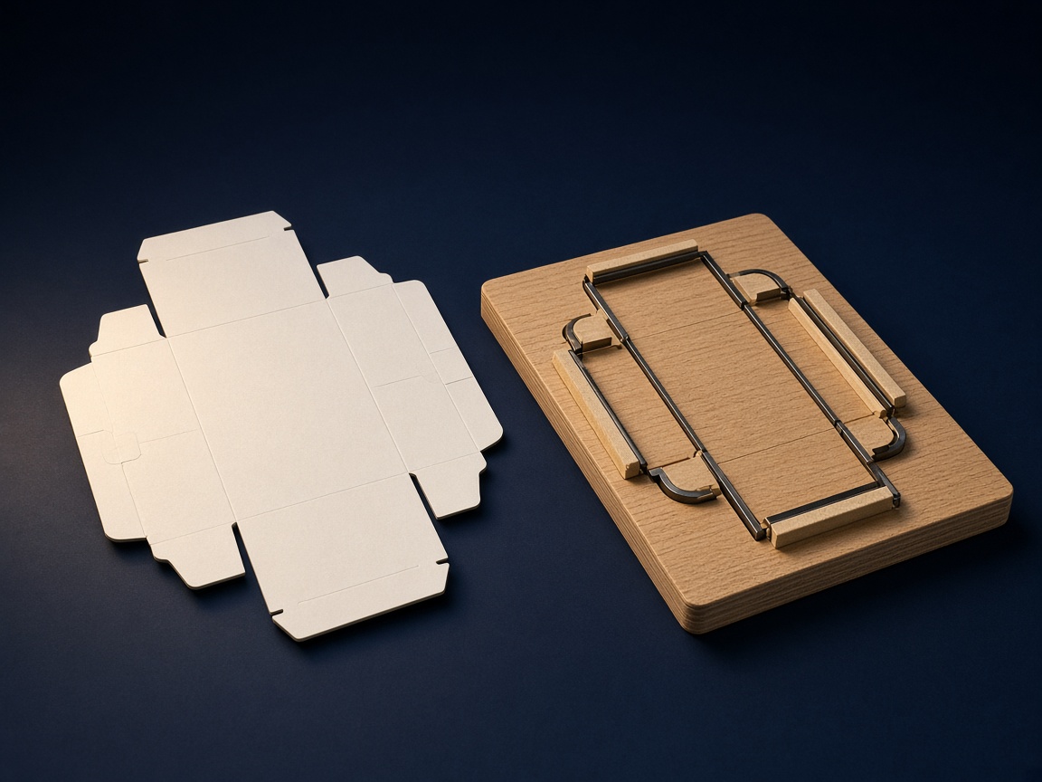 AI-generated visual representation of Packaging Dielines