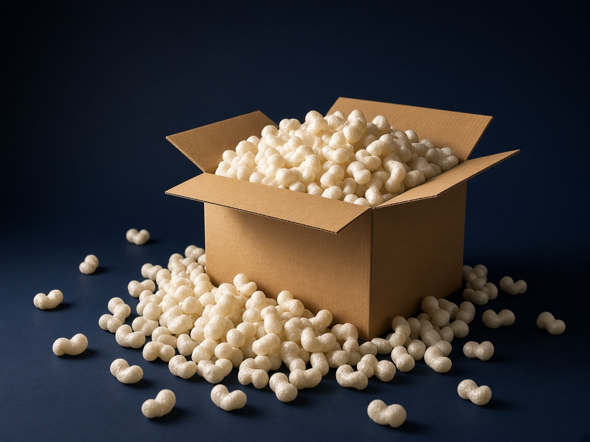 AI-generated visual representation of Packing Peanuts