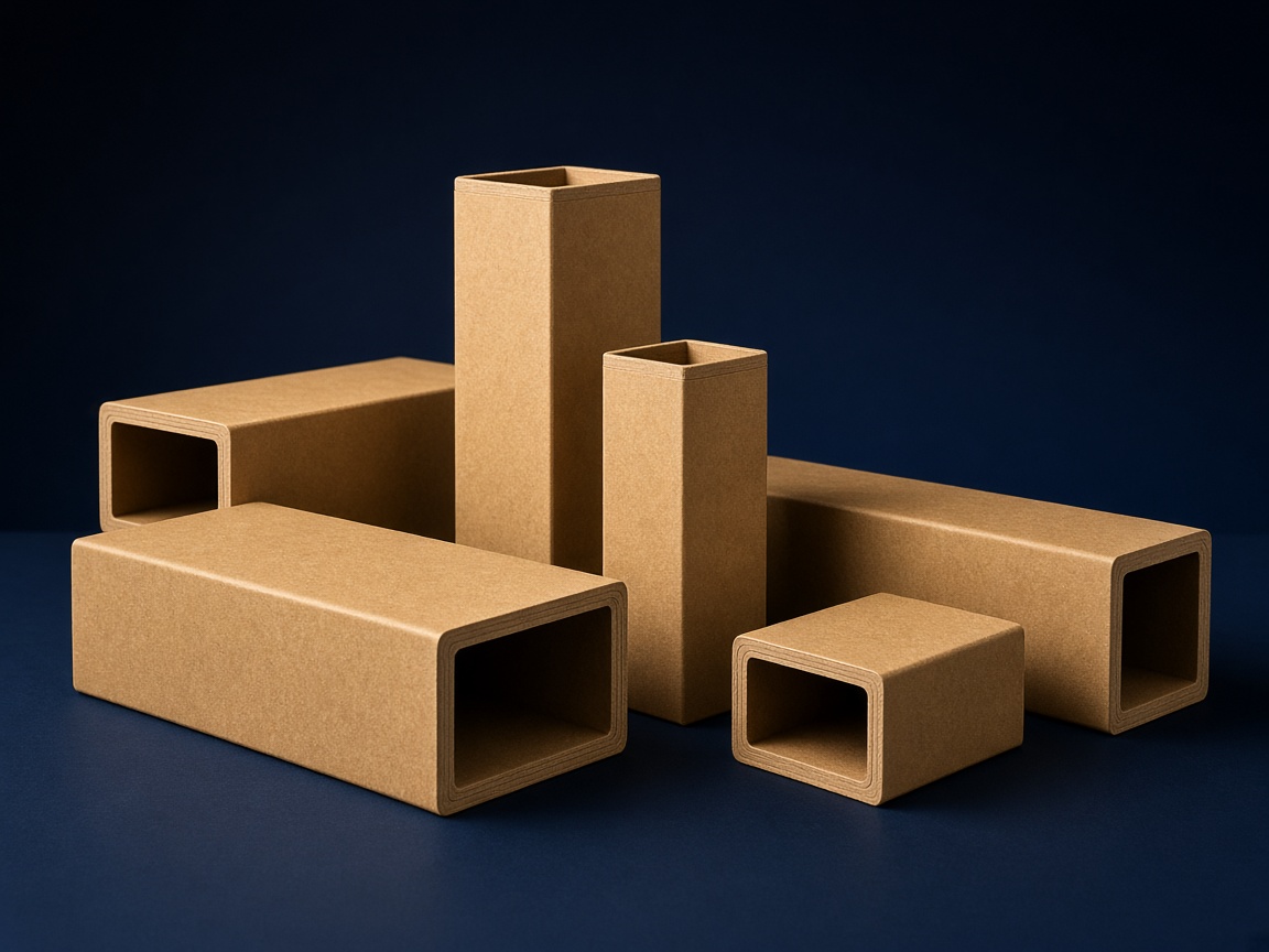 AI-generated visual representation of Rectangular Paper Tubes