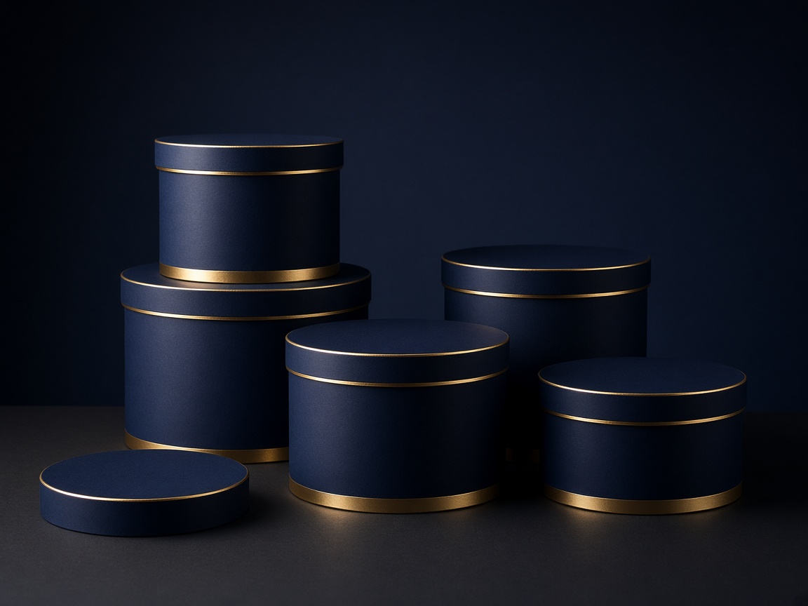 AI-generated visual representation of Round Rigid Boxes