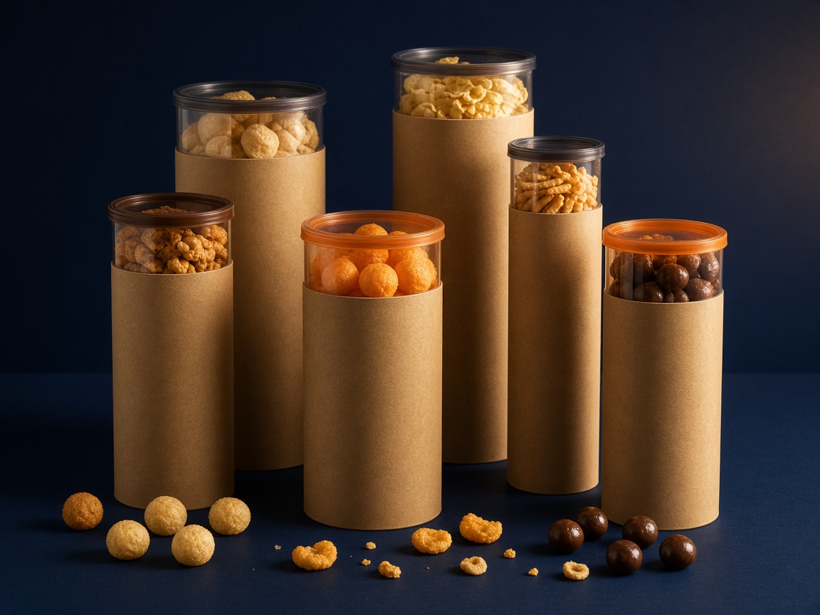AI-generated visual representation of Snack Paper Tubes