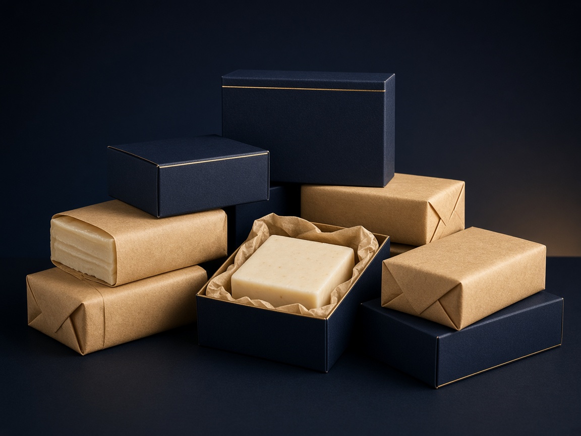 AI-generated visual representation of Soap Packaging