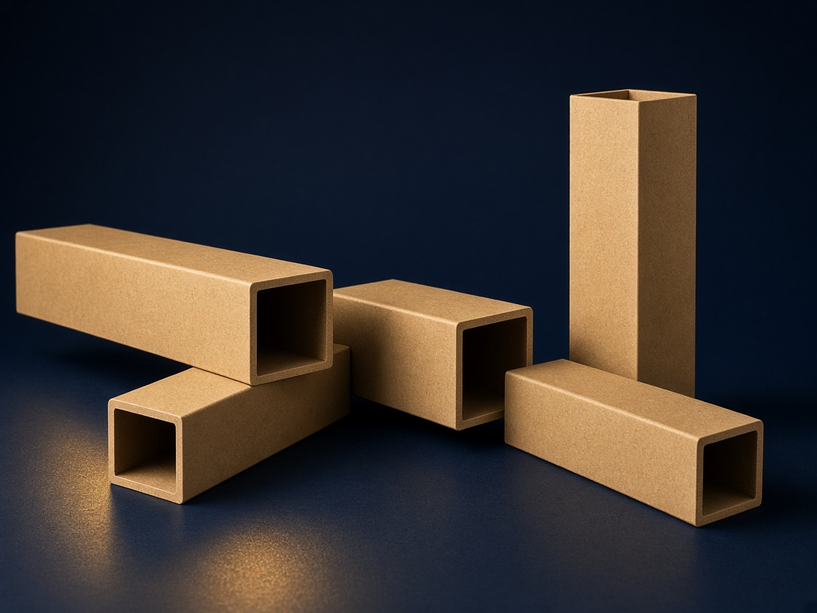 AI-generated visual representation of Square Paper Tubes