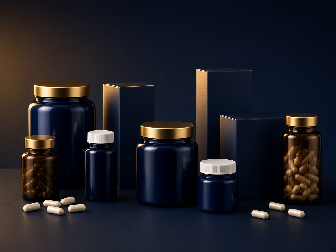 AI-generated visual representation of Supplement Packaging