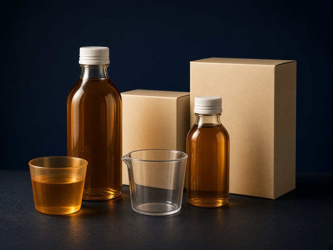 AI-generated visual representation of Syrup Packaging