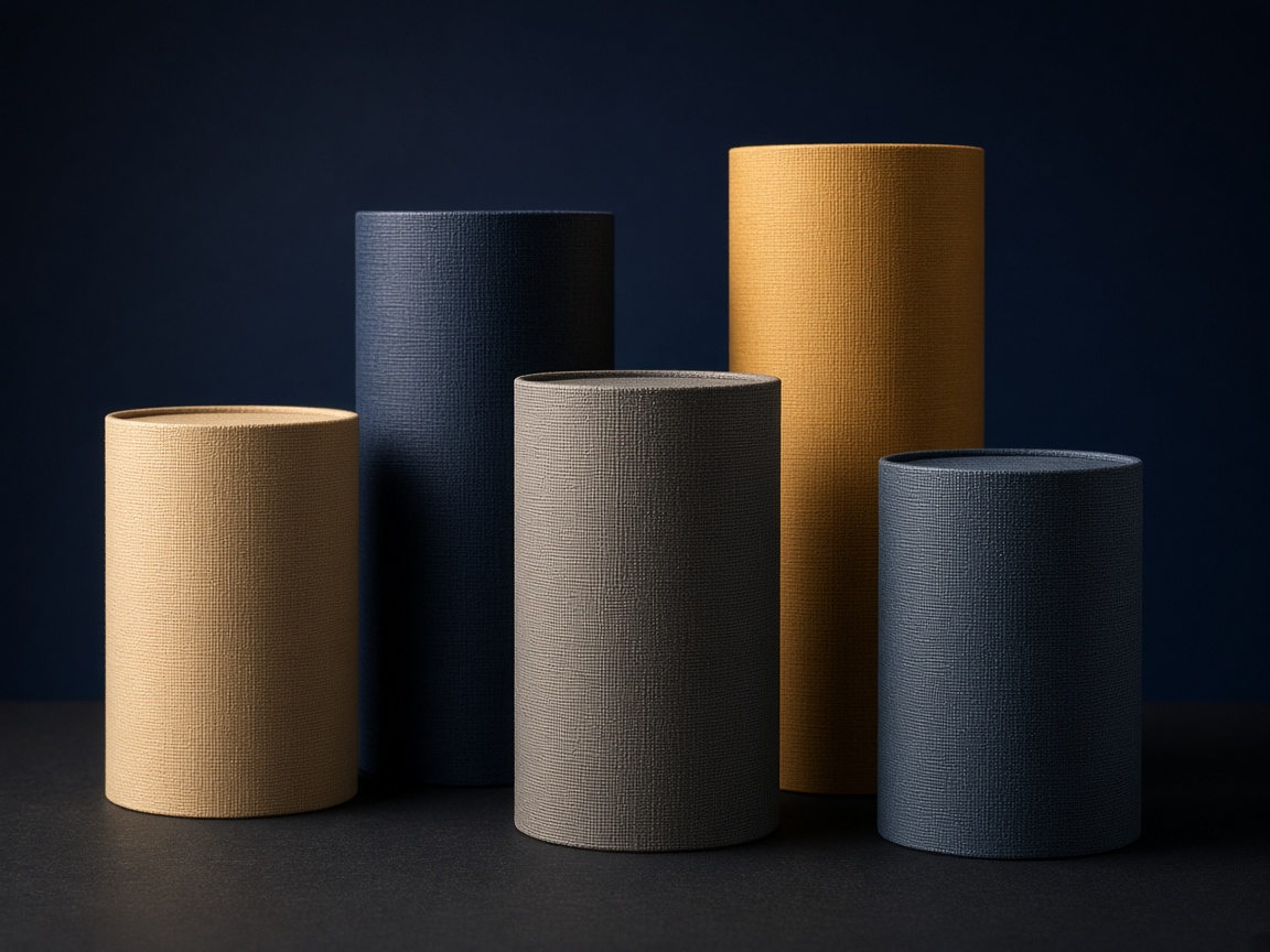 AI-generated visual representation of Textured Paper Wrapped Tubes