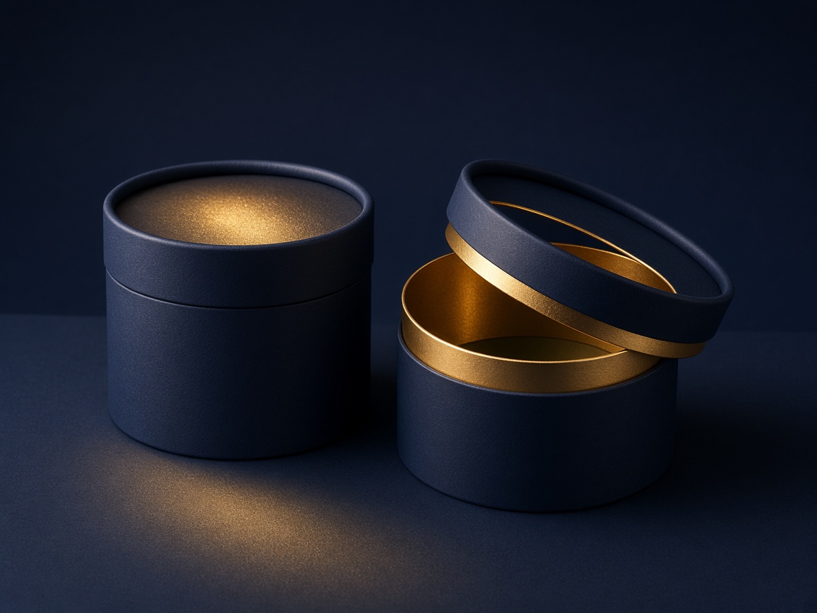 AI-generated visual representation of Two-Piece Tube Boxes