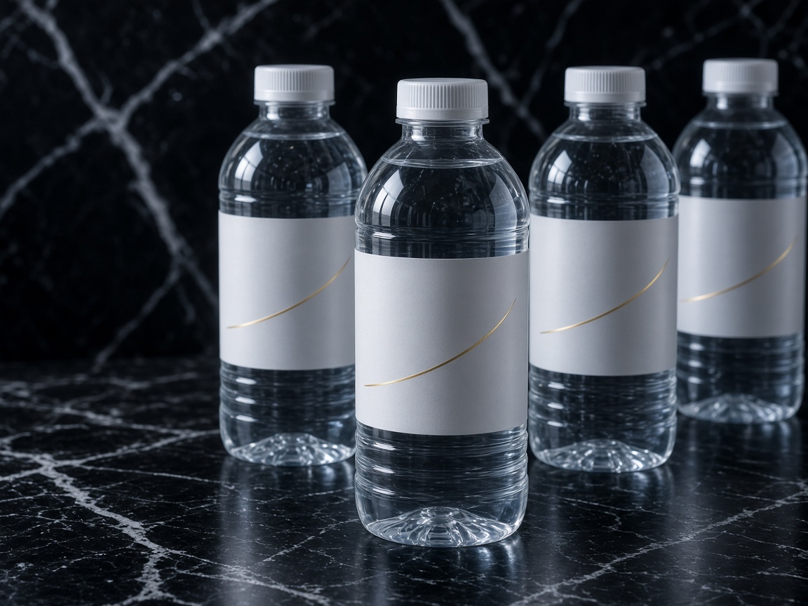AI-generated visual representation of Water Bottle Labels